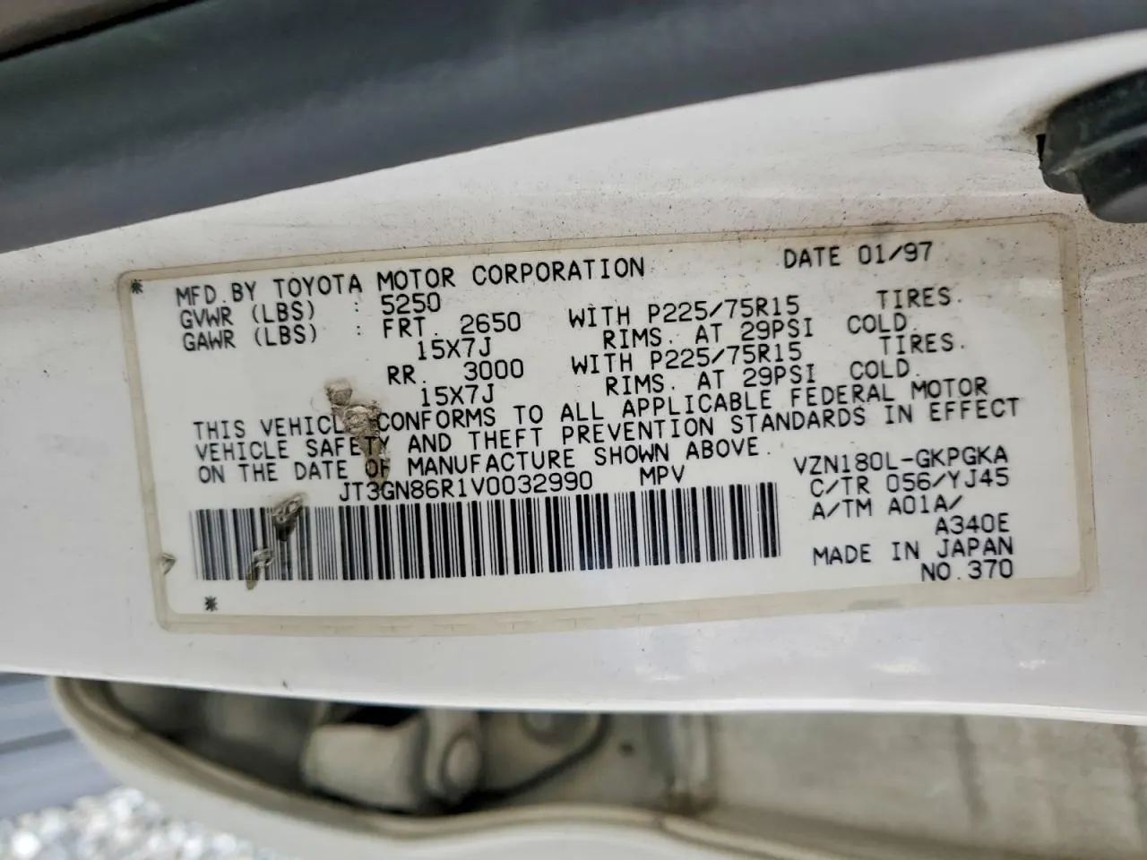 1997 Toyota 4Runner SR5