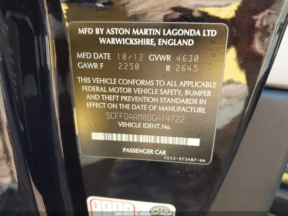 2013 Aston Martin DB9