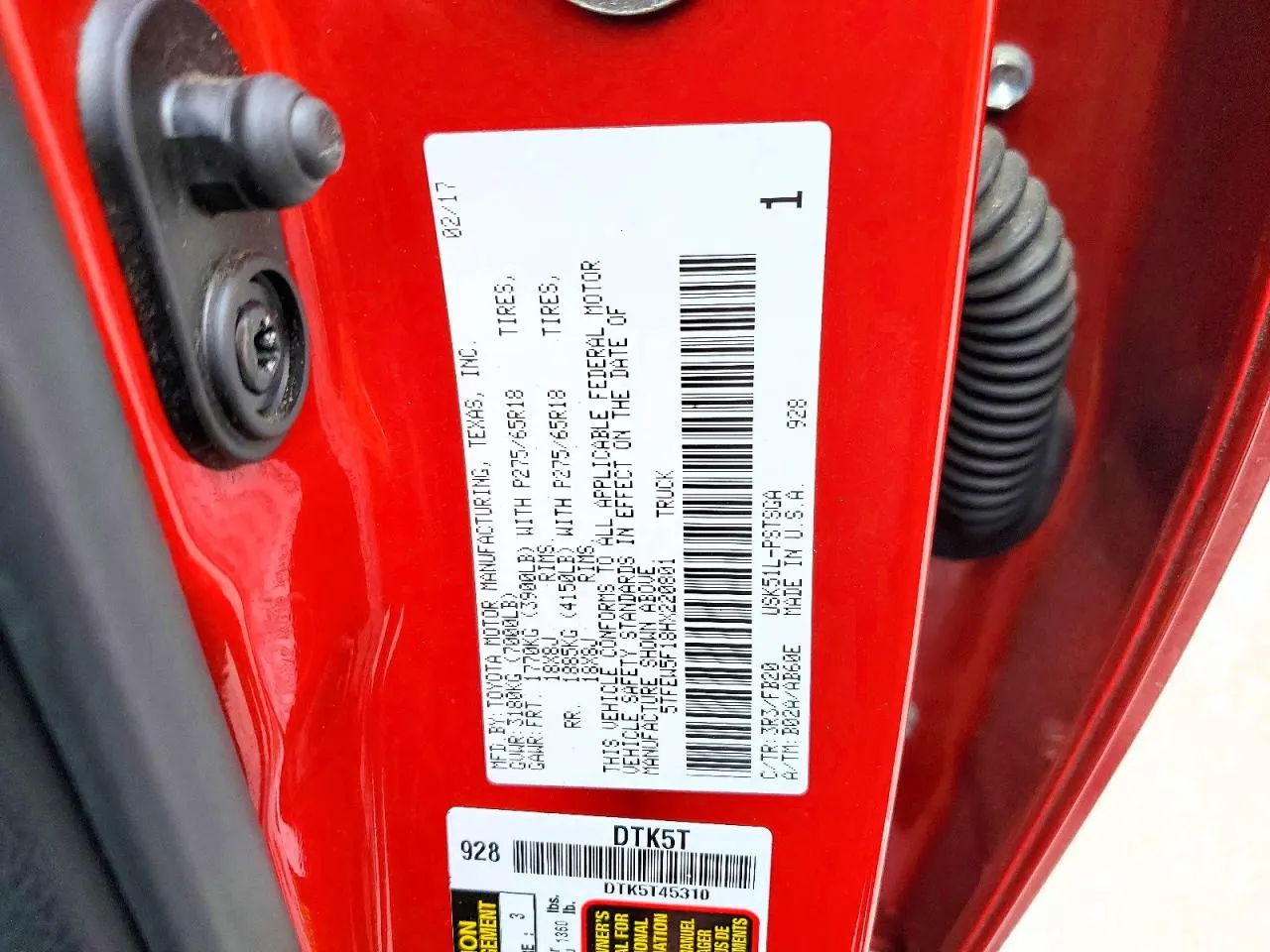 2017 Toyota Tundra 2WD SR5