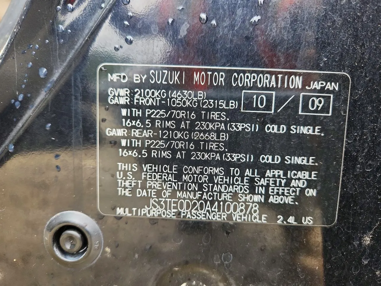 2010 Suzuki Grand Vitara Premium
