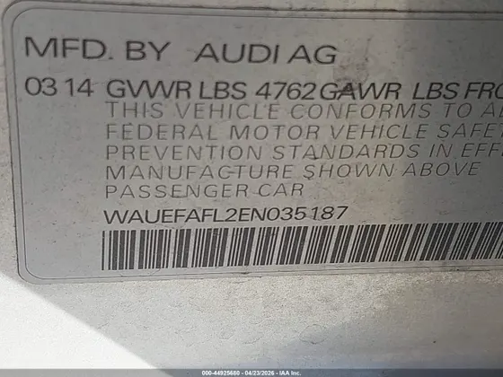 2014 Audi A4 Premium Plus