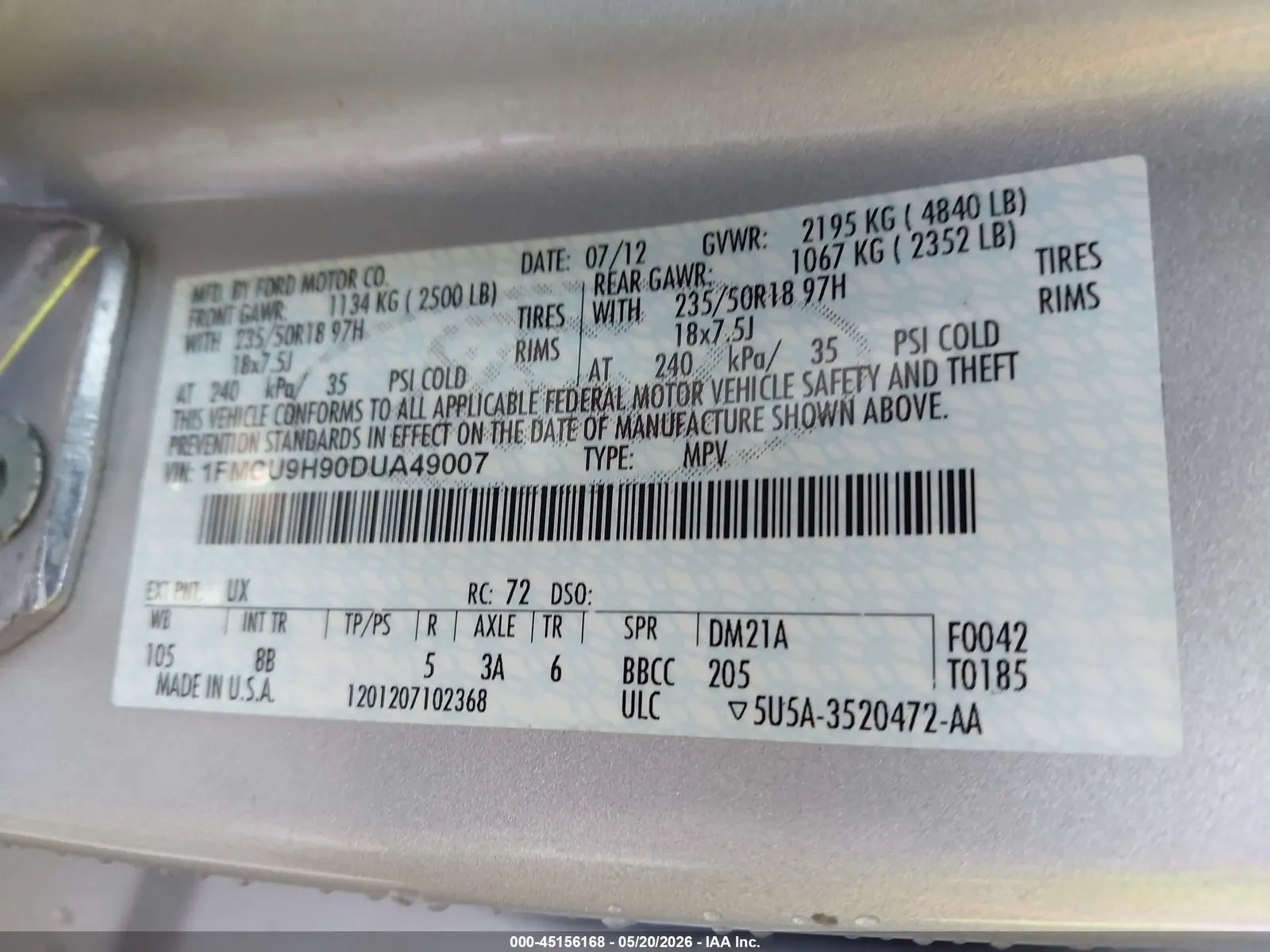 2013 Ford Escape SEL
