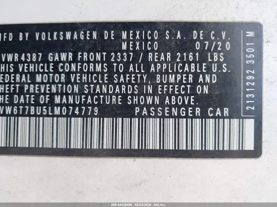 2020 Volkswagen Jetta GLI S