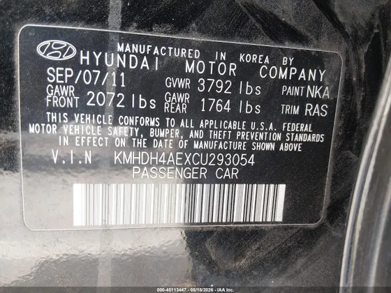 2012 Hyundai Elantra GLS