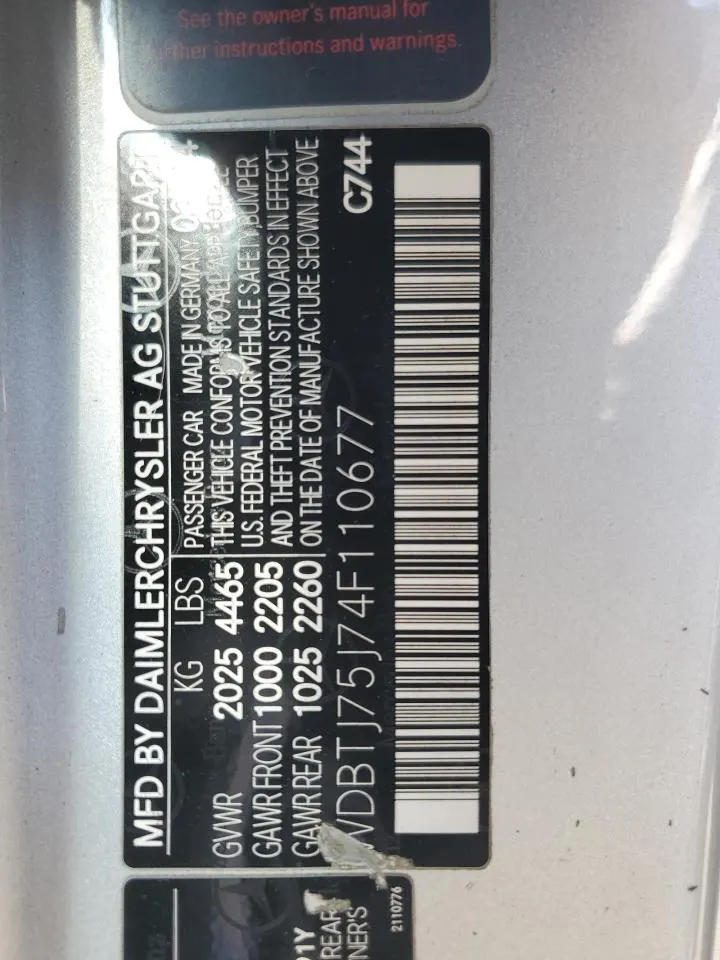 2004 Mercedes-Benz CLK-Class 5.0L