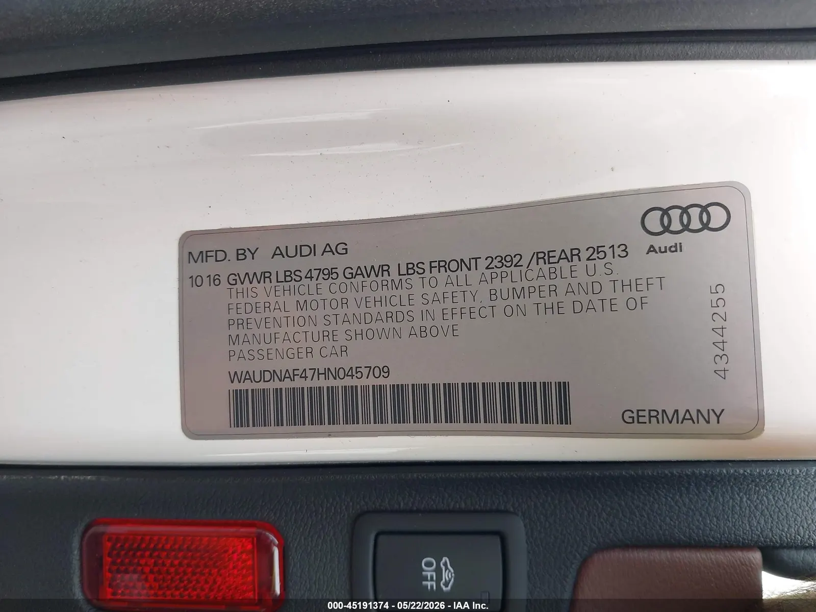 2017 Audi A4 Season of Audi Premium