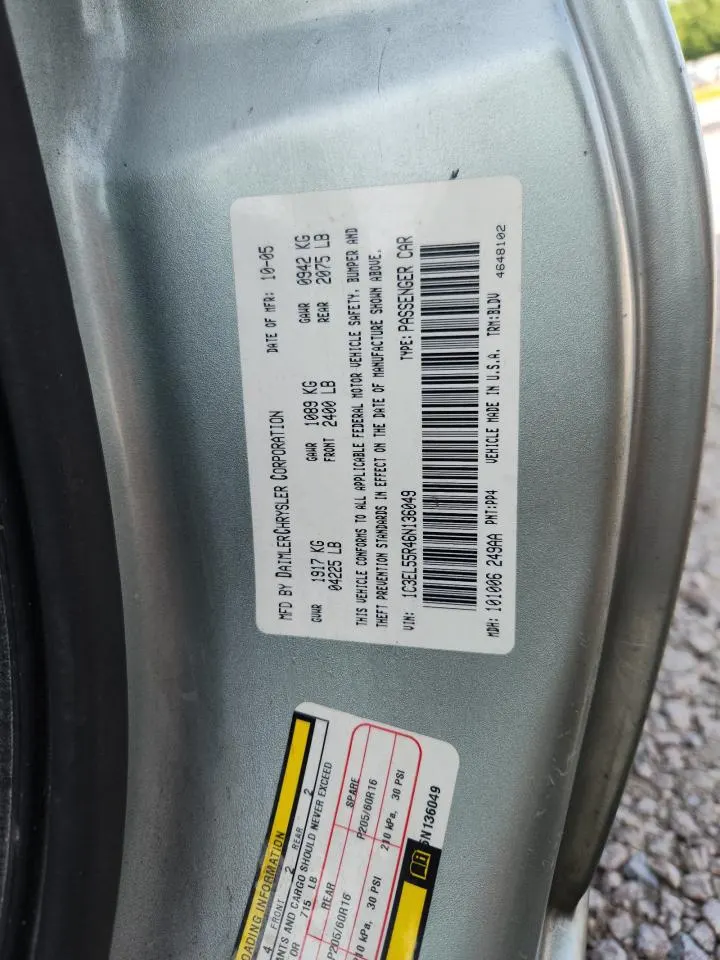 2006 Chrysler Sebring Conv Touring