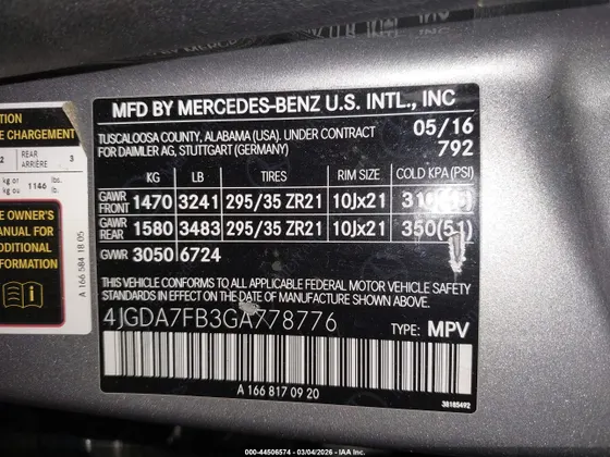 2016 Mercedes-Benz GLE AMG GLE 63 S-Model