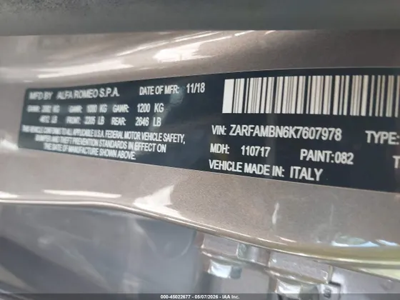 2019 Alfa Romeo Giulia Ti Sport