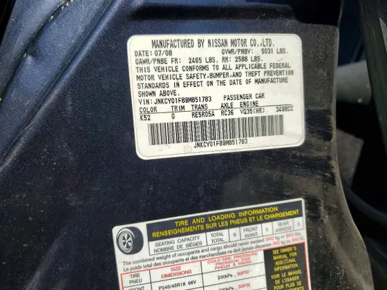 2009 INFINITI M35