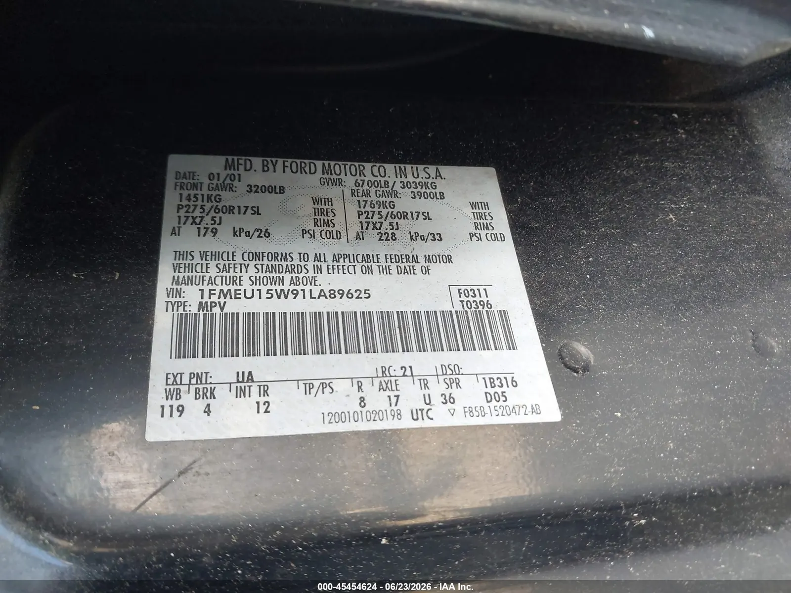 2001 Ford Expedition Special Service