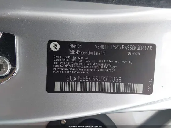 2005 Rolls-Royce Phantom