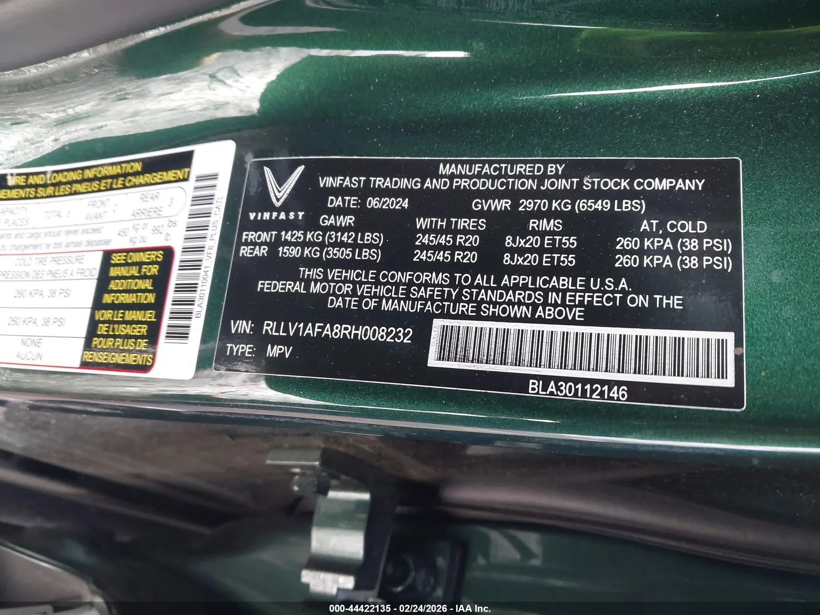 2024 VinFast VF 8 Plus