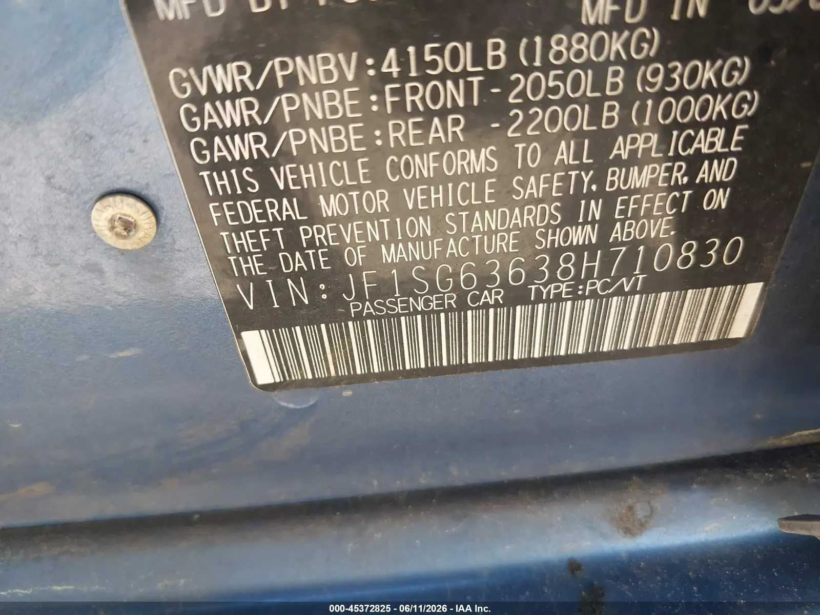 2008 Subaru Forester (Natl) X