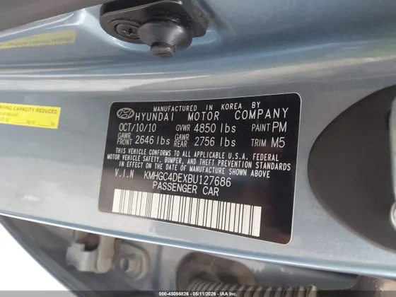 2011 Hyundai Genesis 3.8