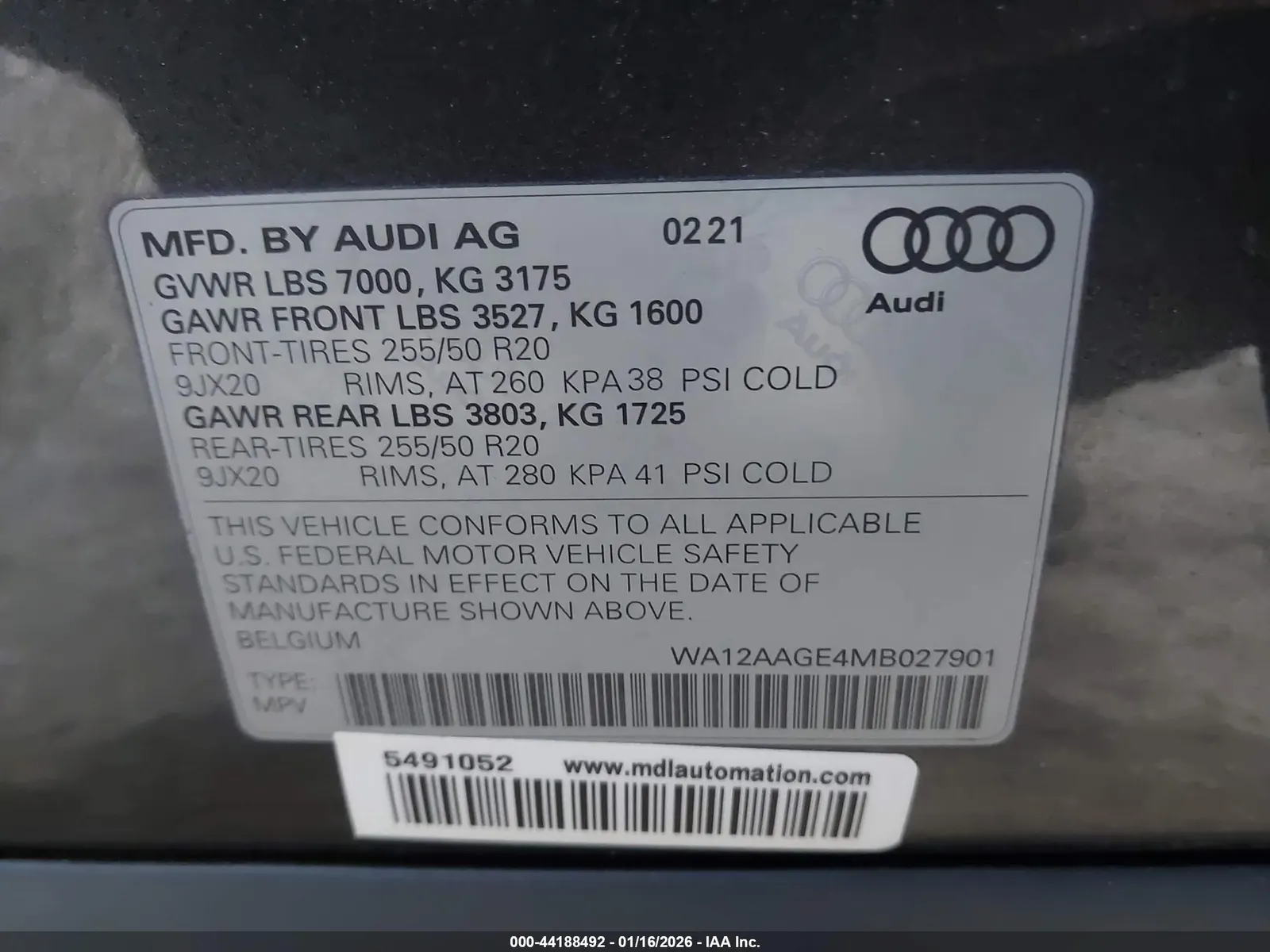2021 Audi e-tron Sportback Premium Plus