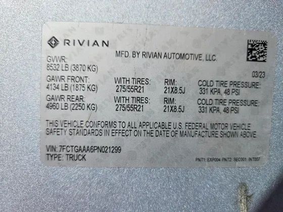 2023 Rivian R1T Adventure