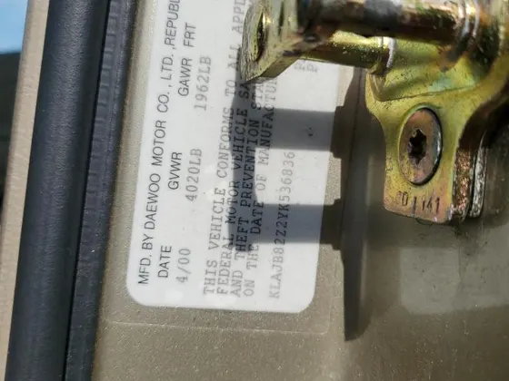 2000 Daewoo Nubira CDX