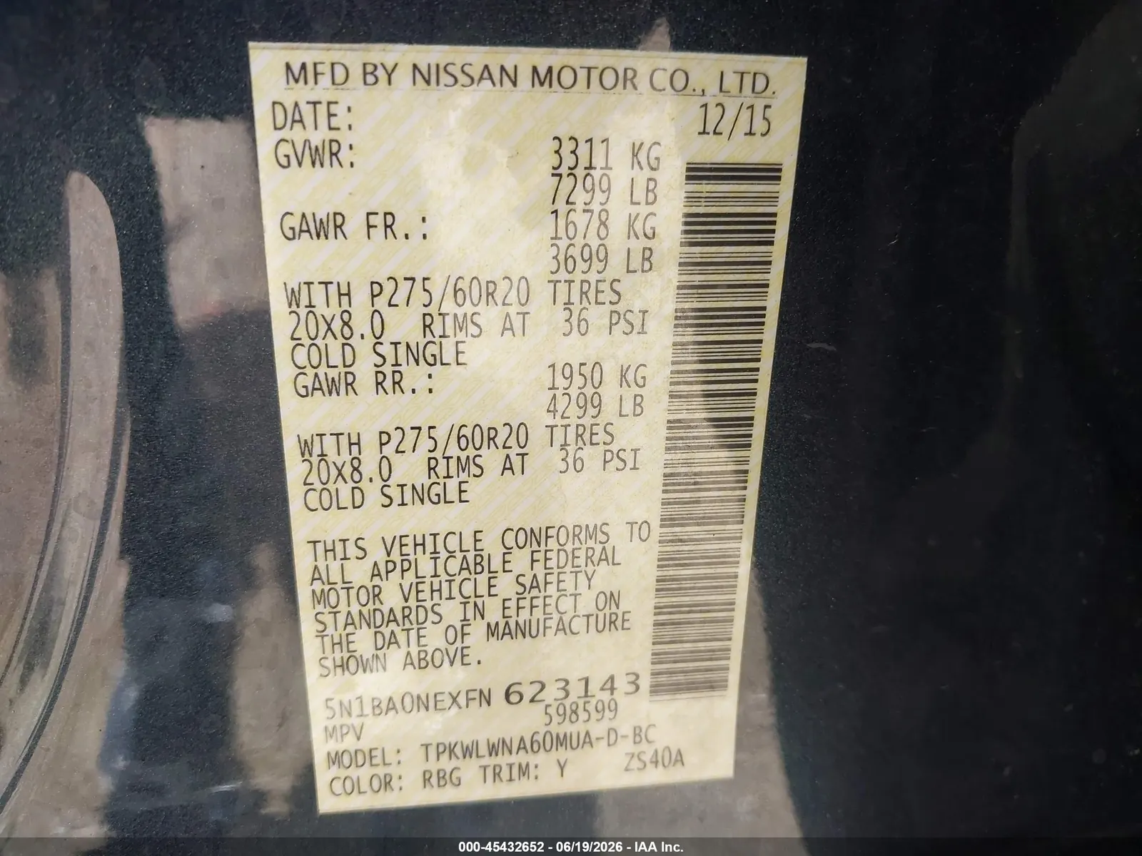 2015 Nissan Armada Platinum
