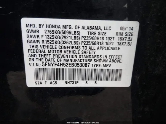 2014 Honda Pilot EX-L