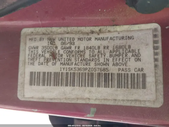 1993 Geo Prizm LSI