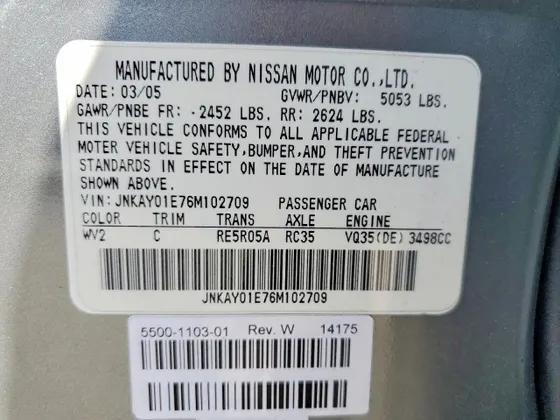 2006 INFINITI M35