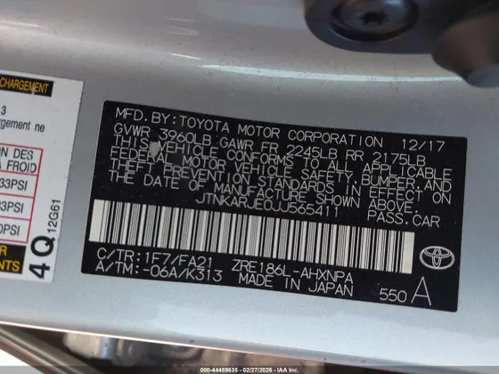 2018 Toyota Corolla iM