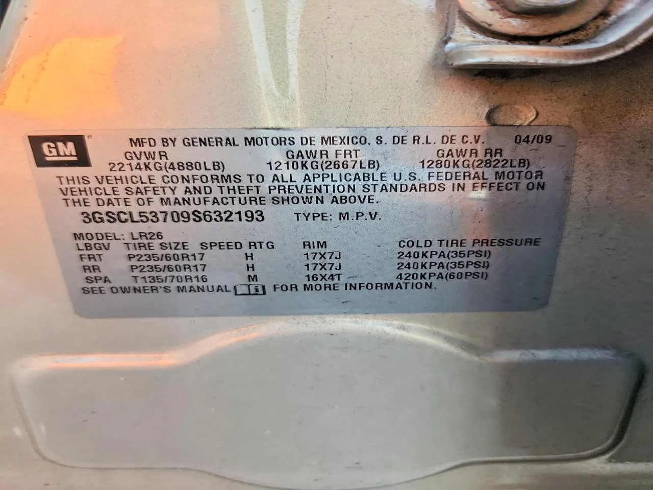 2009 Saturn VUE XR