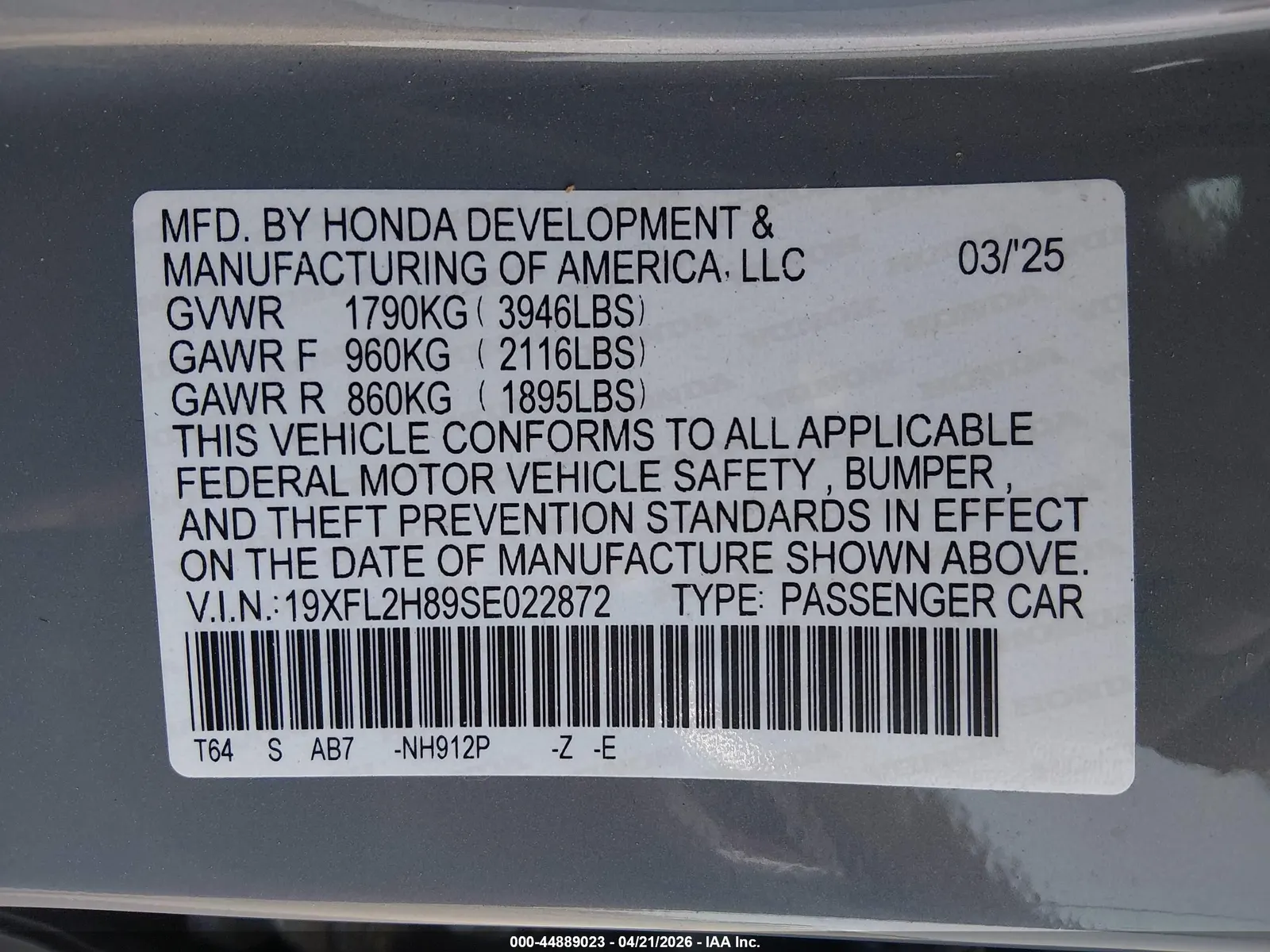 2025 Honda Civic Hatchback Sport