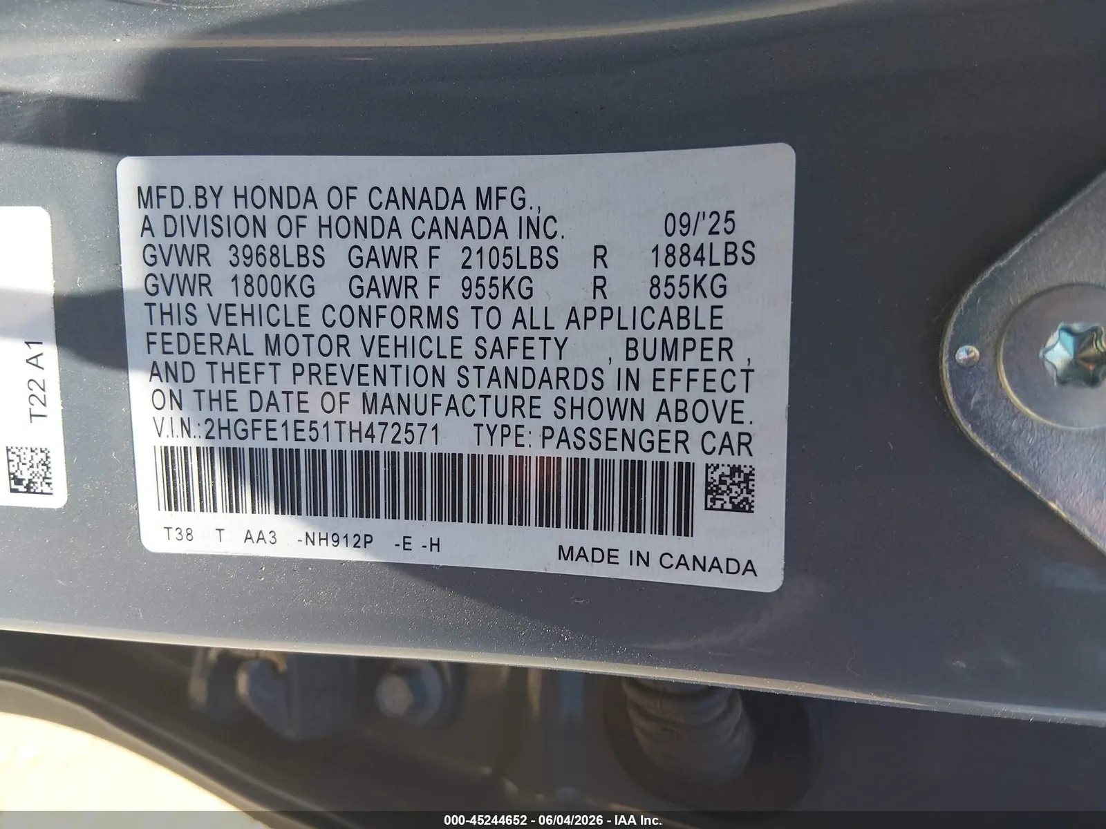 2026 Honda Civic Si SEDAN