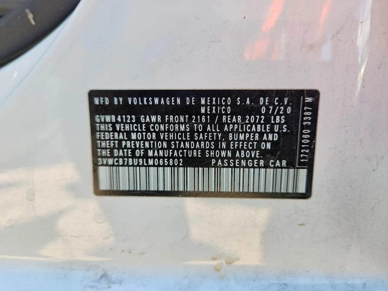2020 Volkswagen Jetta S