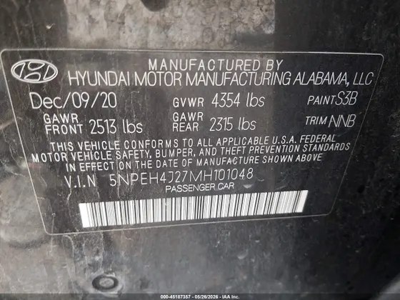 2021 Hyundai Sonata Limited