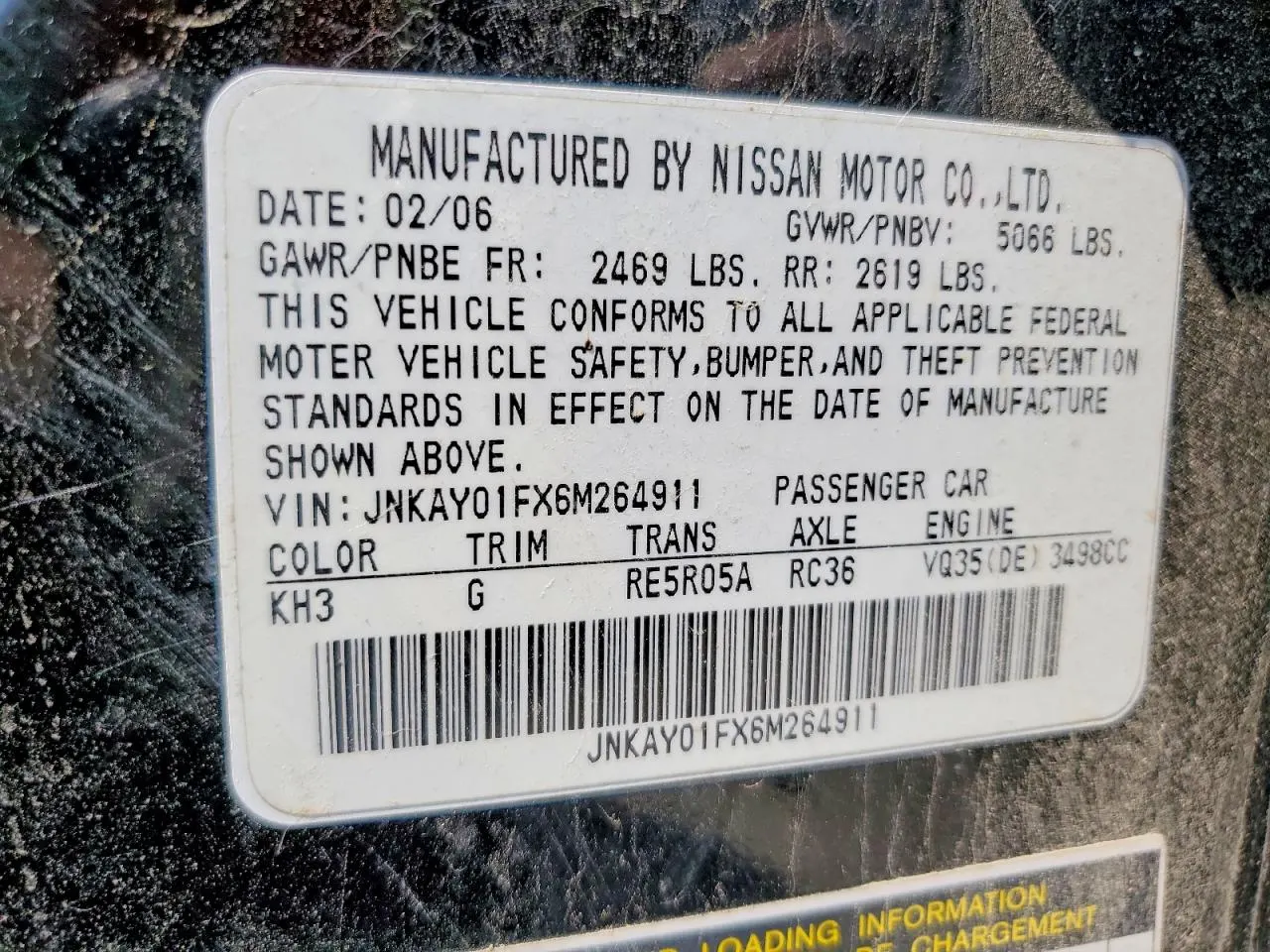 2006 INFINITI M35