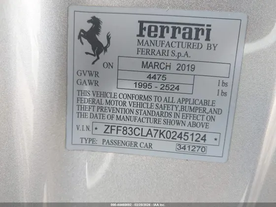 2019 Ferrari 812 Superfast