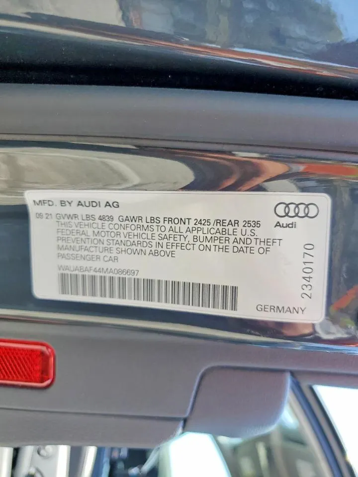 2021 Audi A4 Sedan Premium