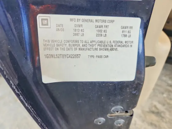 2000 Oldsmobile Alero GL2