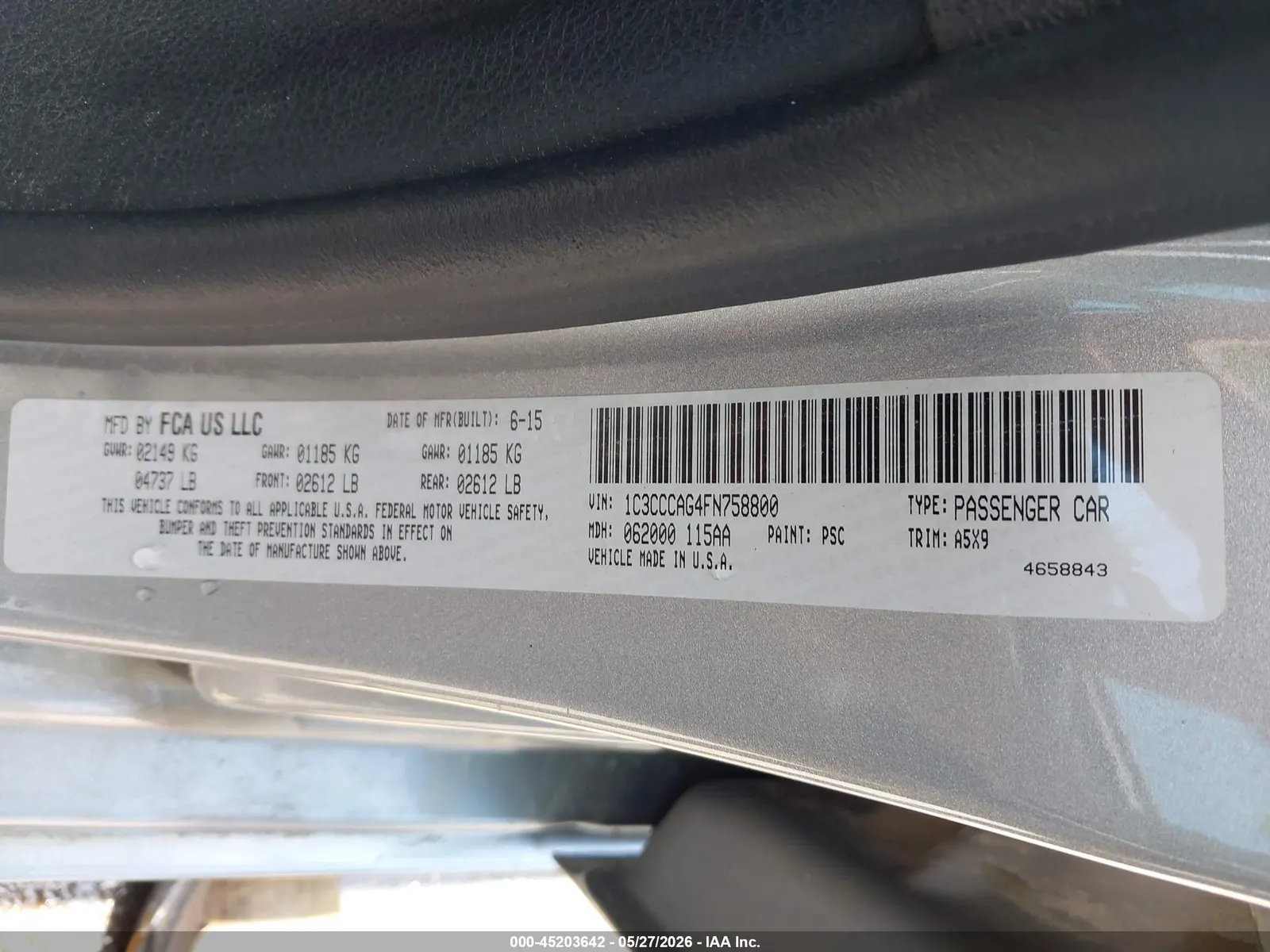 2015 Chrysler 200 Limited