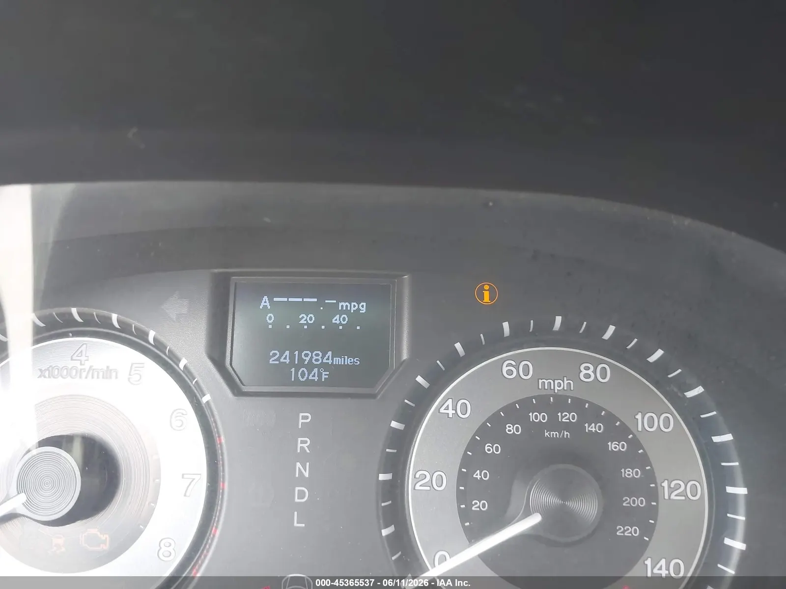 2012 Honda Odyssey Touring