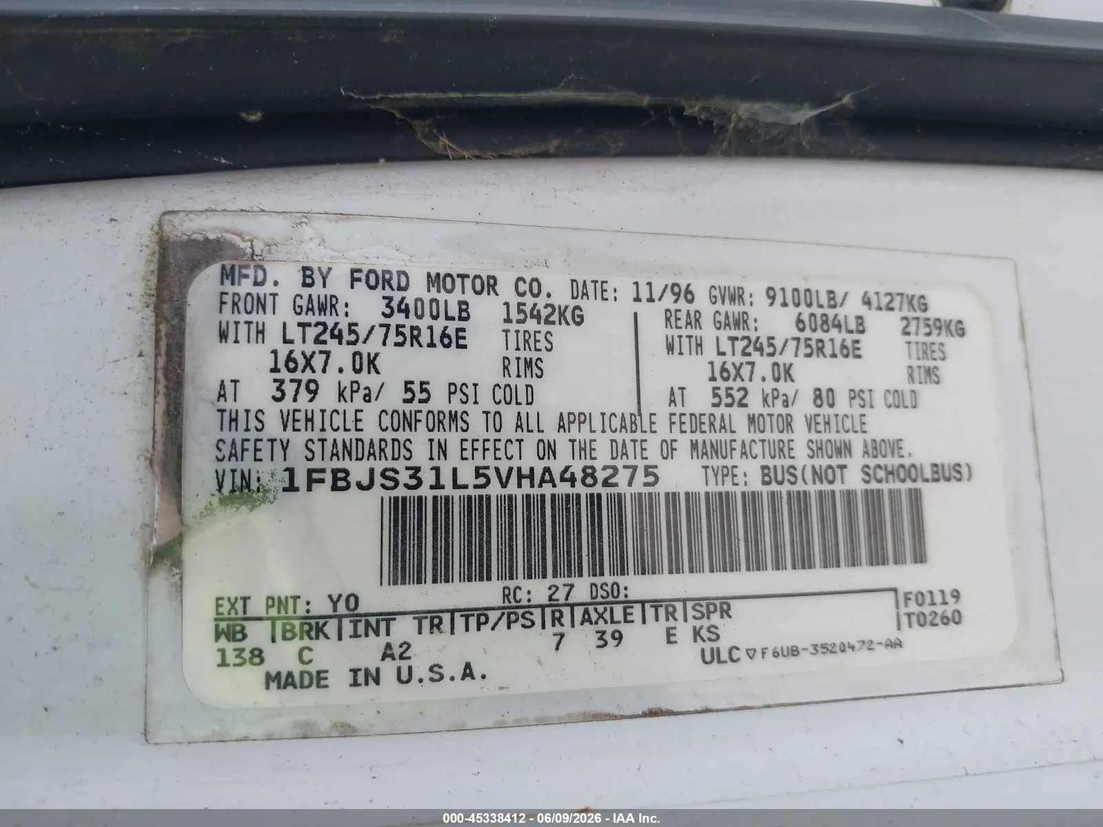 1997 Ford Club Wagon XL