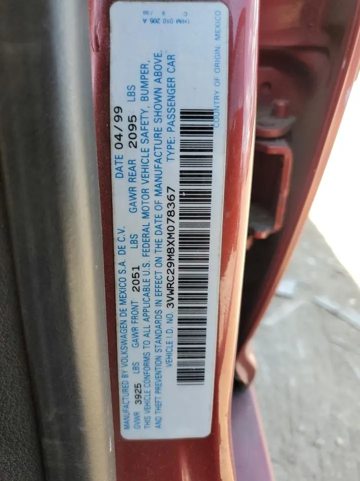 1999 Volkswagen Jetta GL