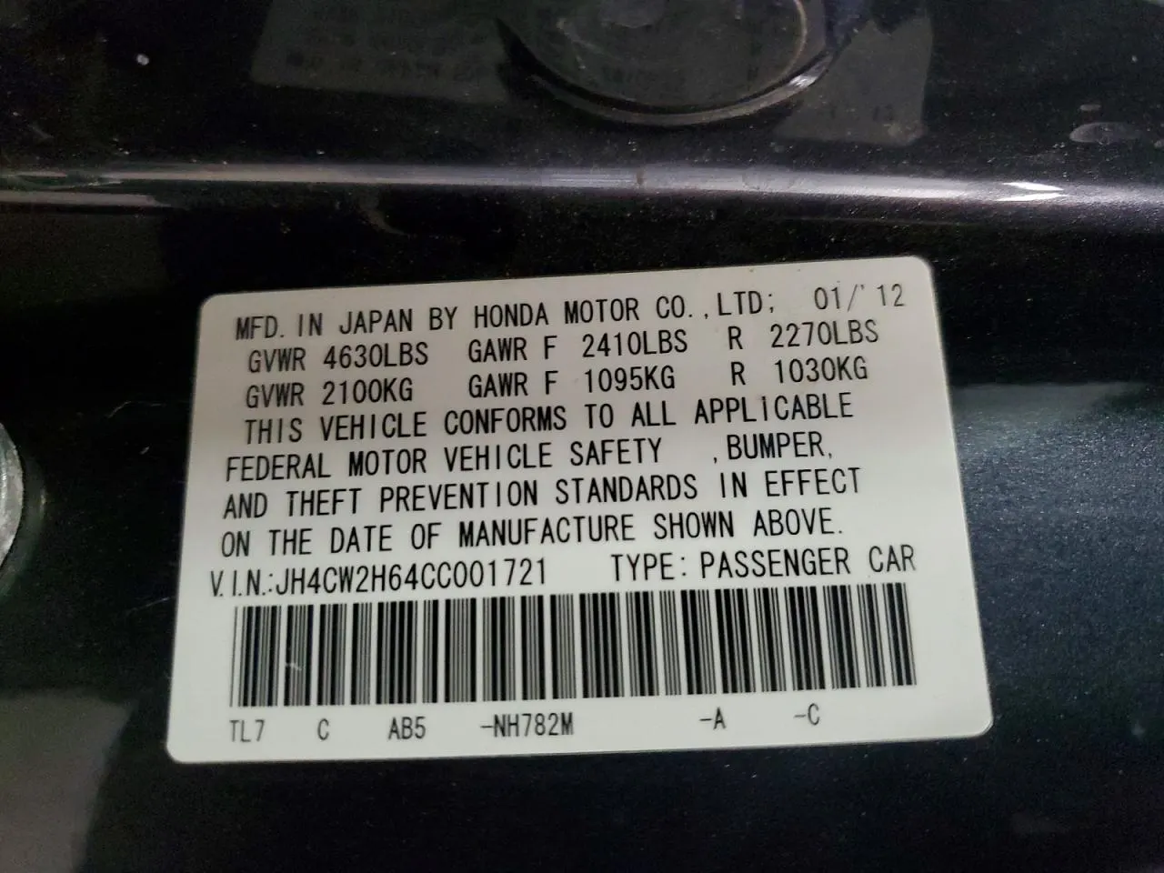 2012 Acura TSX Sport Wagon Tech Pkg