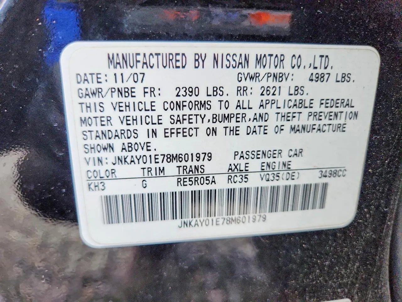 2008 INFINITI M35