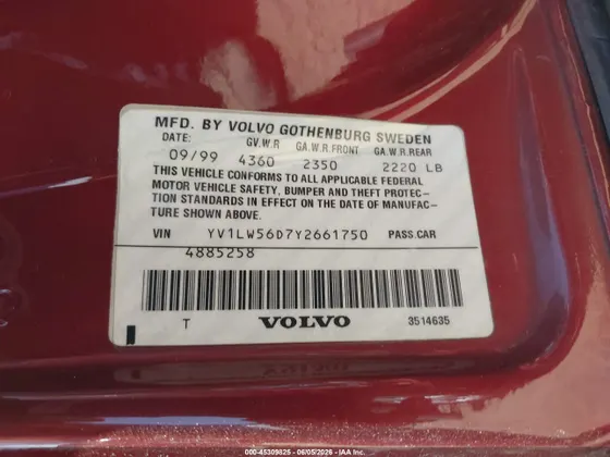 2000 Volvo V70 GLT