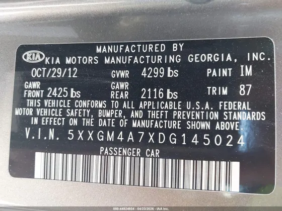 2013 Kia Optima LX