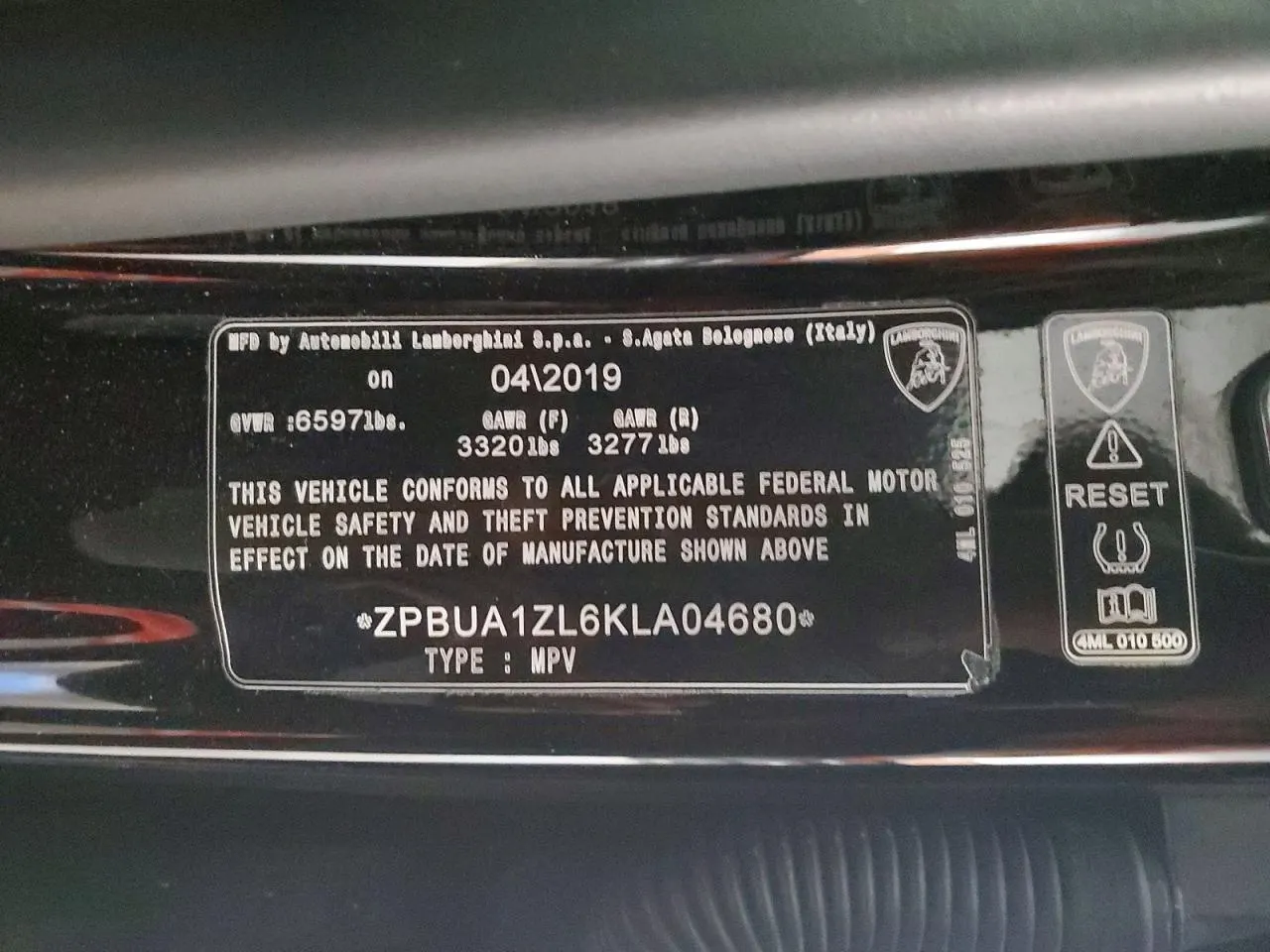 2019 Lamborghini Urus