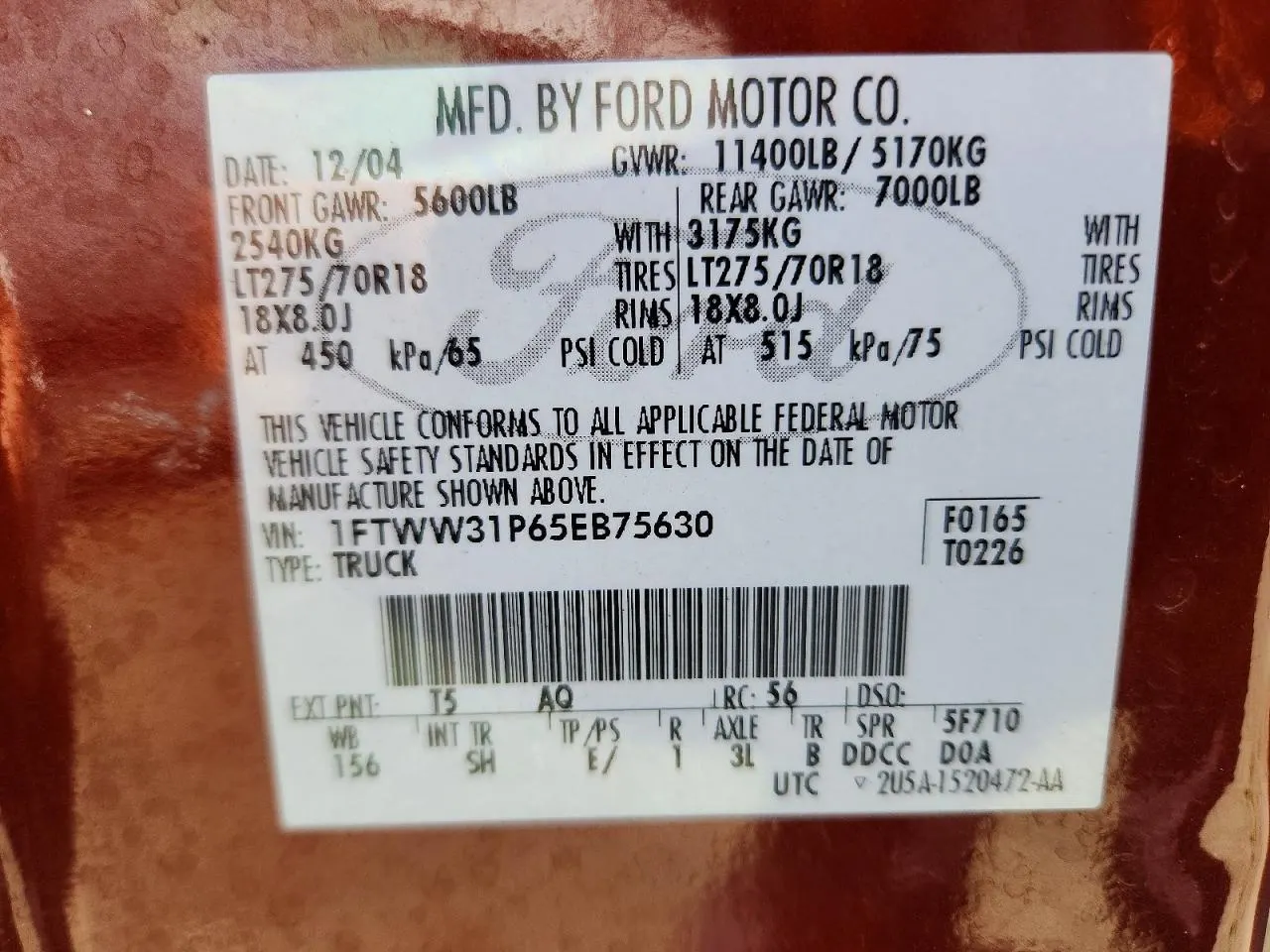 2005 Ford Super Duty F-350 SRW XL