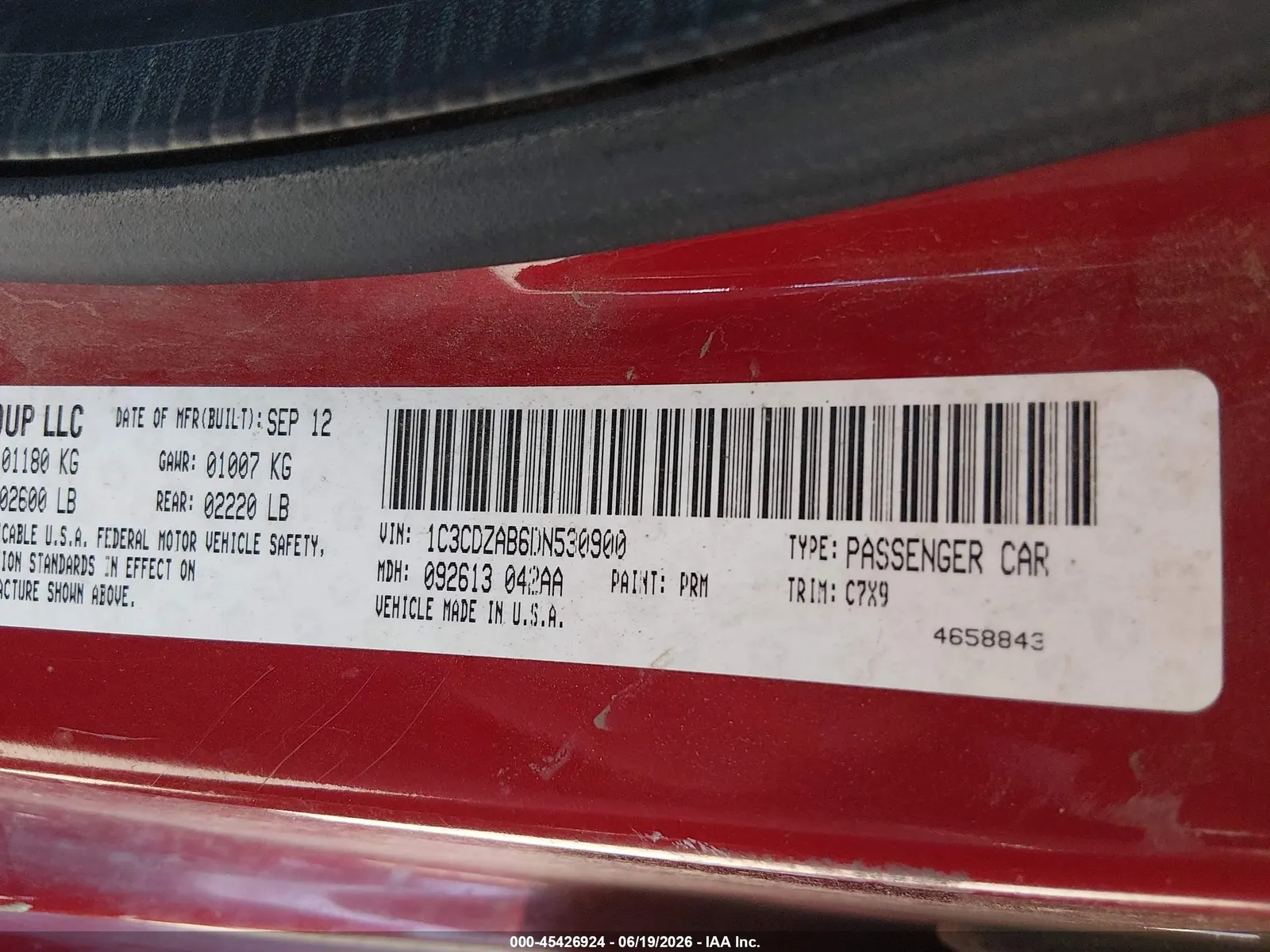2013 Dodge Avenger SE