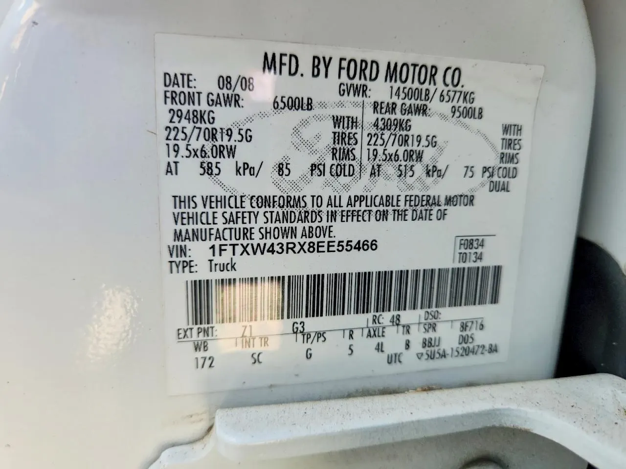 2008 Ford Super Duty F-450 DRW XL