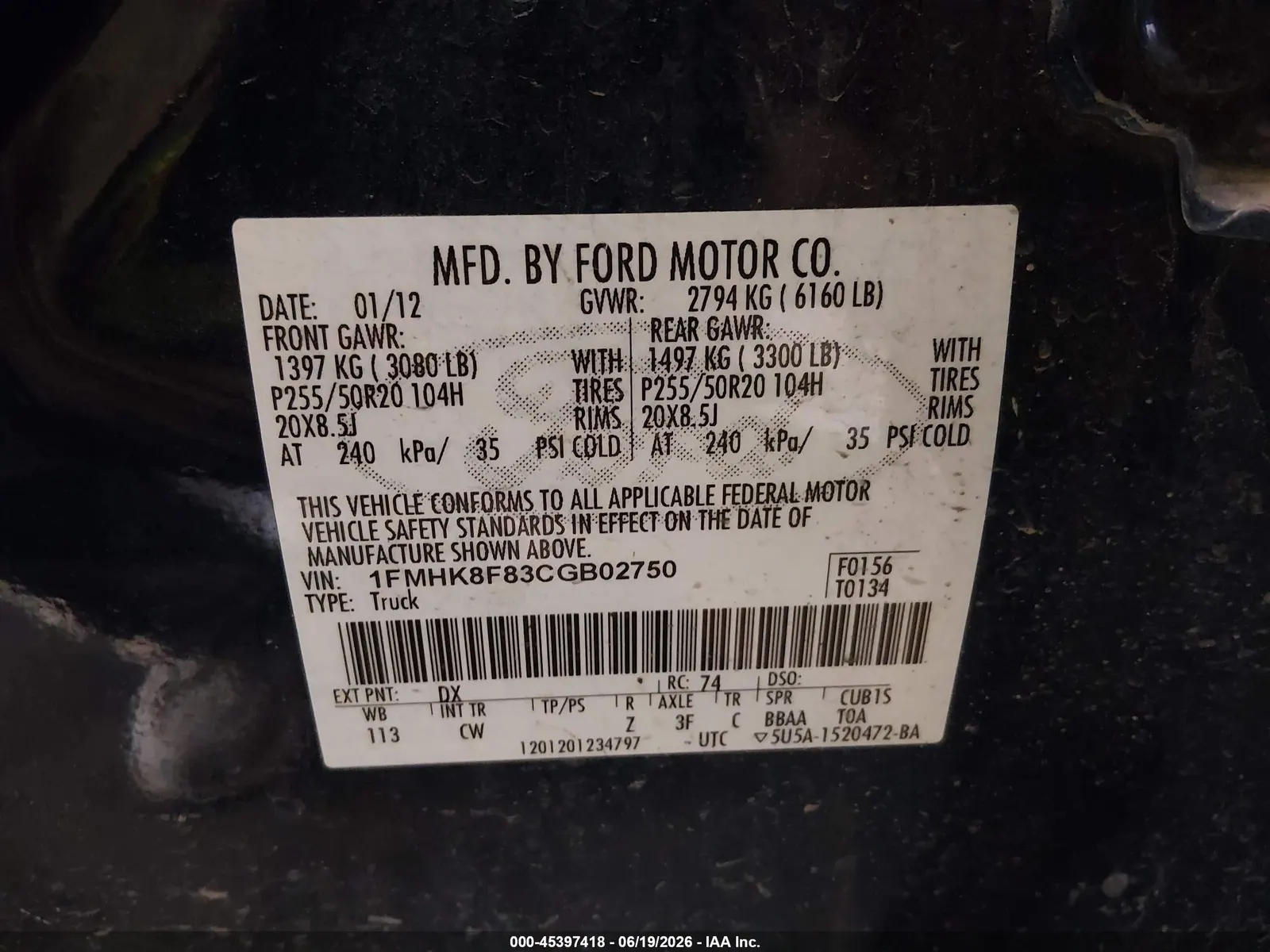 2012 Ford Explorer Limited
