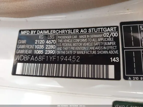 2000 Mercedes-Benz SL-Class